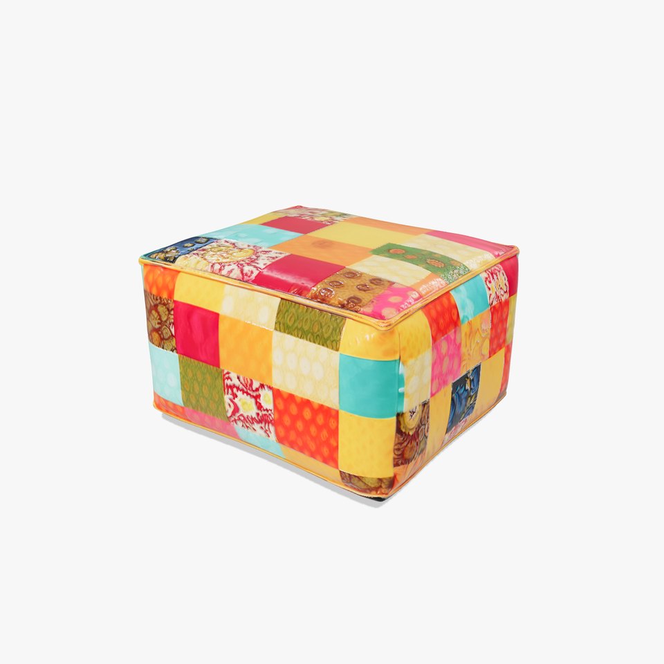 Colorful Patchwork Ottoman Model Pack