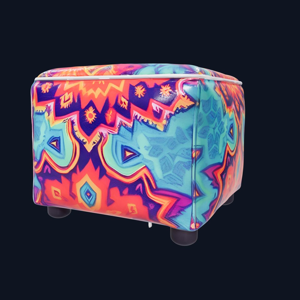 Colorful Ottoman Cube Model Pack