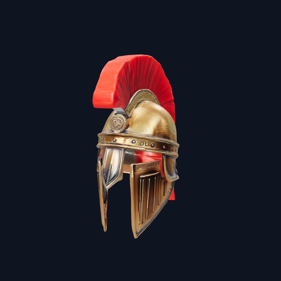 Roman Centurion Helmet D Model Pack