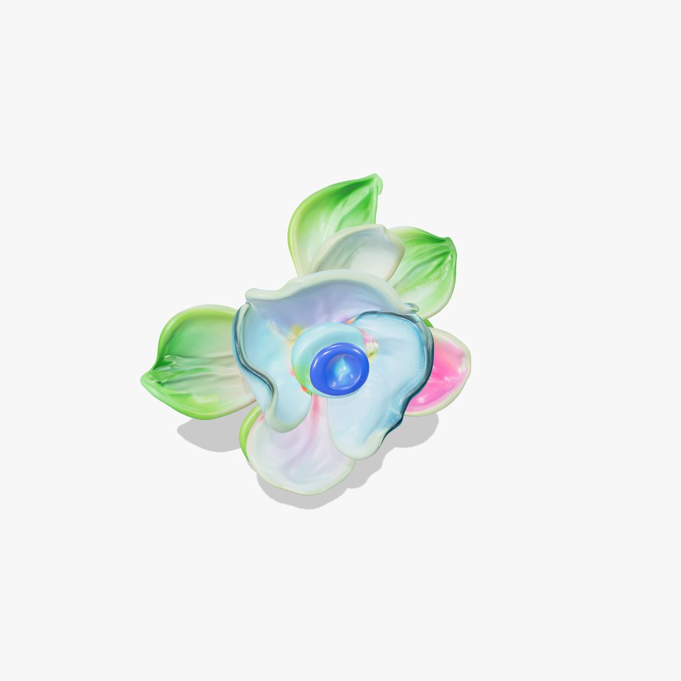 Colorful Bloom Flower Model Pack for D Rendering