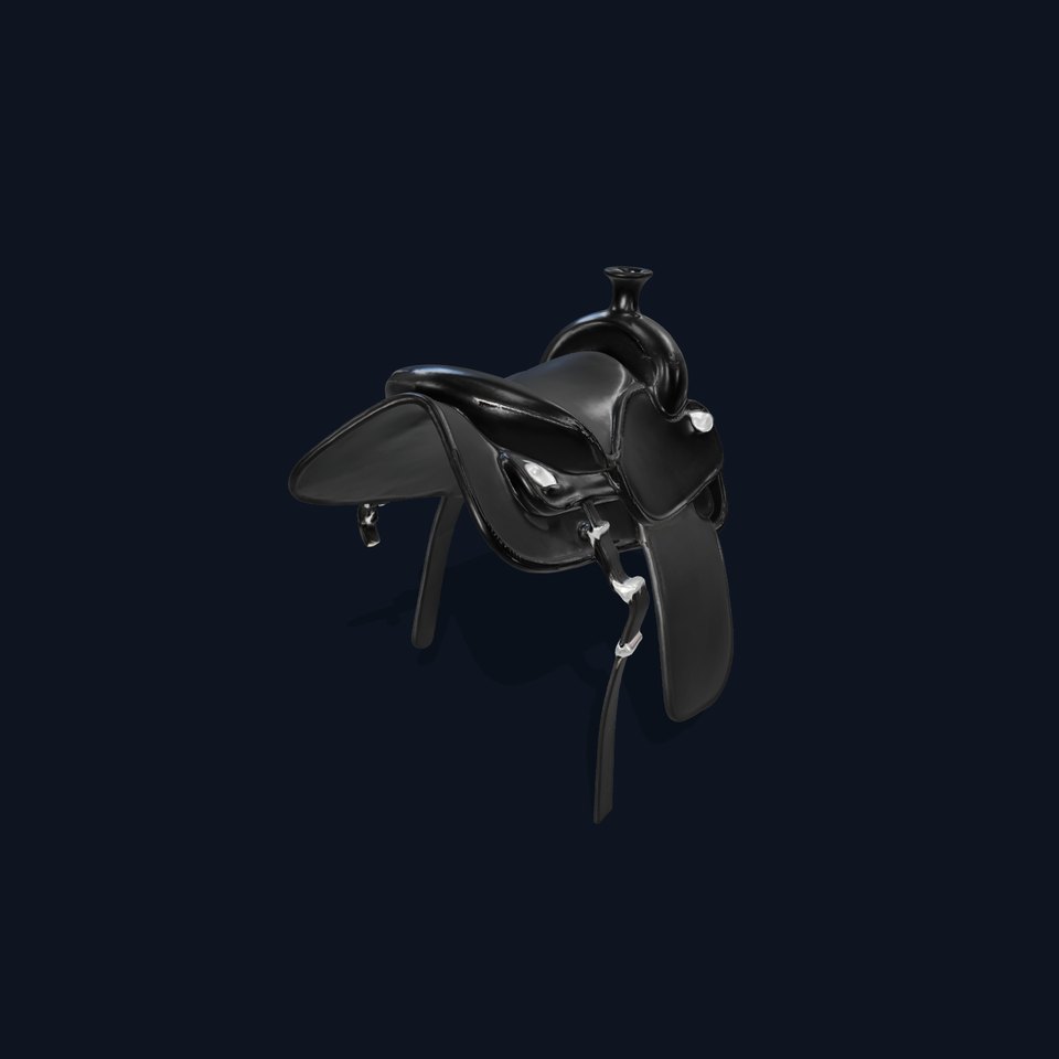Elegant Black Saddle Model Pack