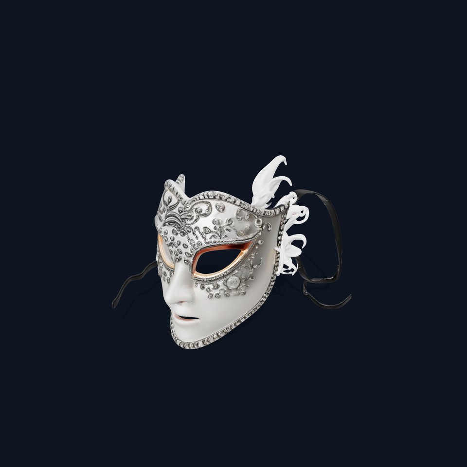 Intricate Venetian Mask Model Pack
