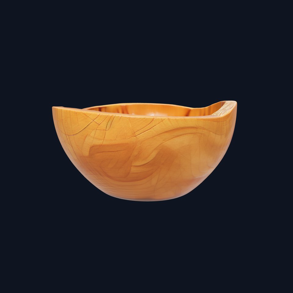 Elegant Wooden Bowl Model Pack