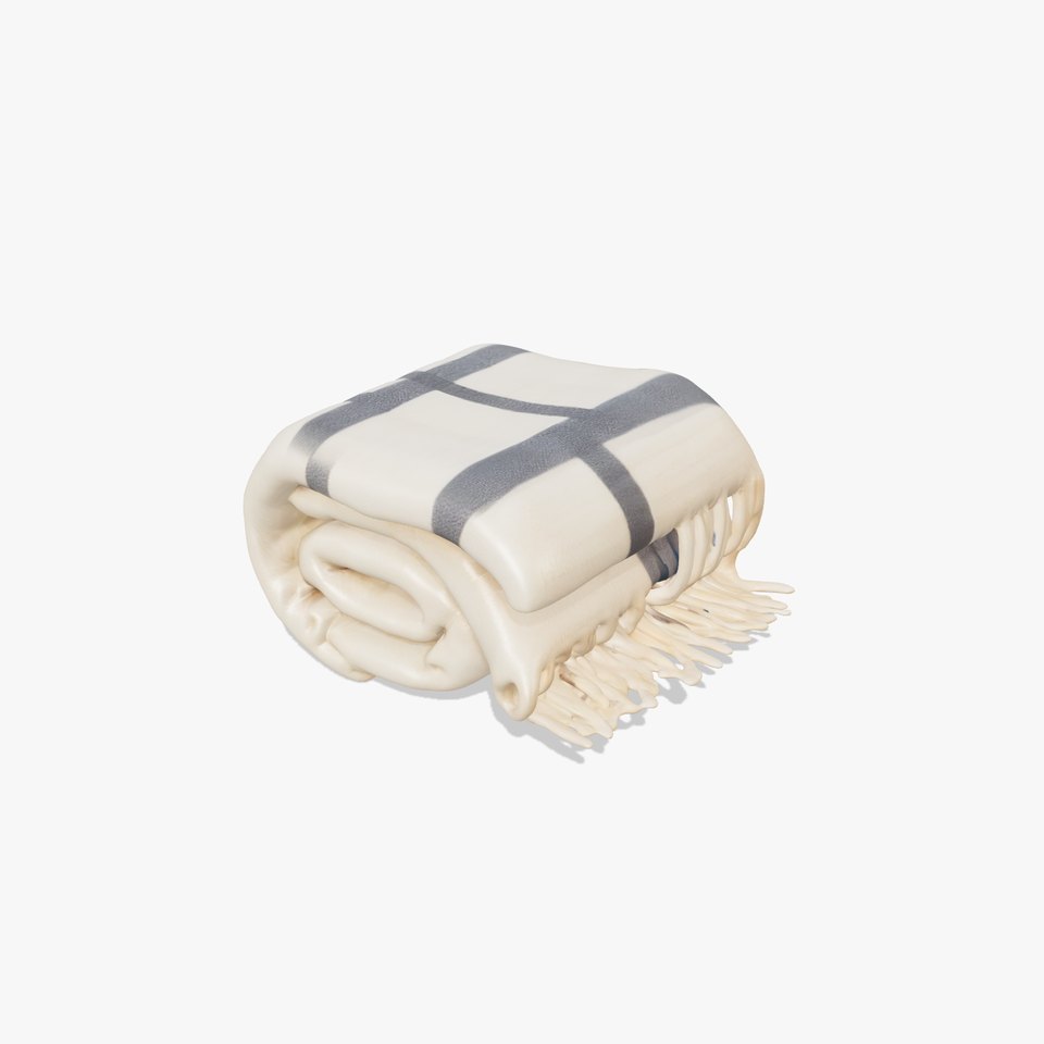 Cozy Checkered Blanket Model Pack for D Rendering