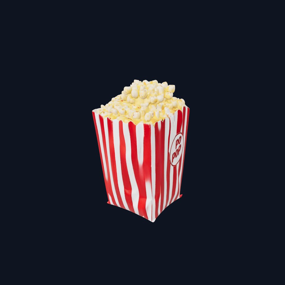 Cinema Popcorn Box Model Pack