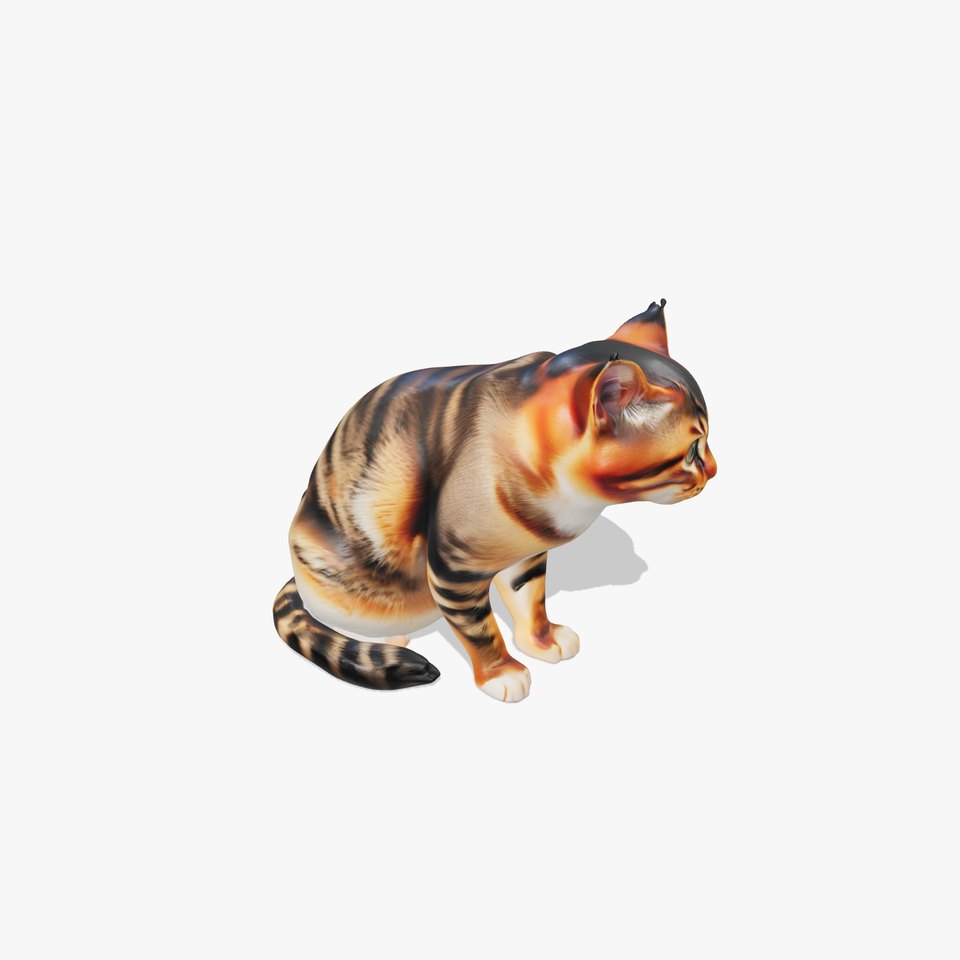 Realistic Cat Model Pack for D Rendering and Animation