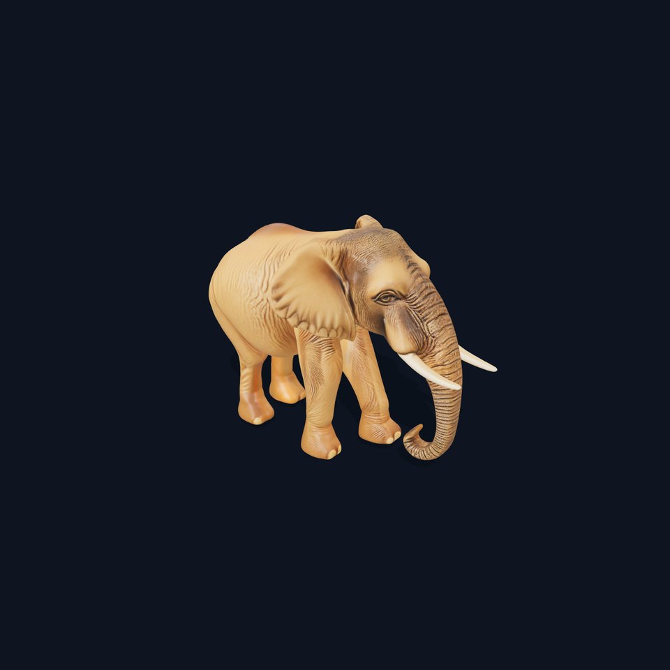 Elephant Model Pack  Detailed D Animal Render