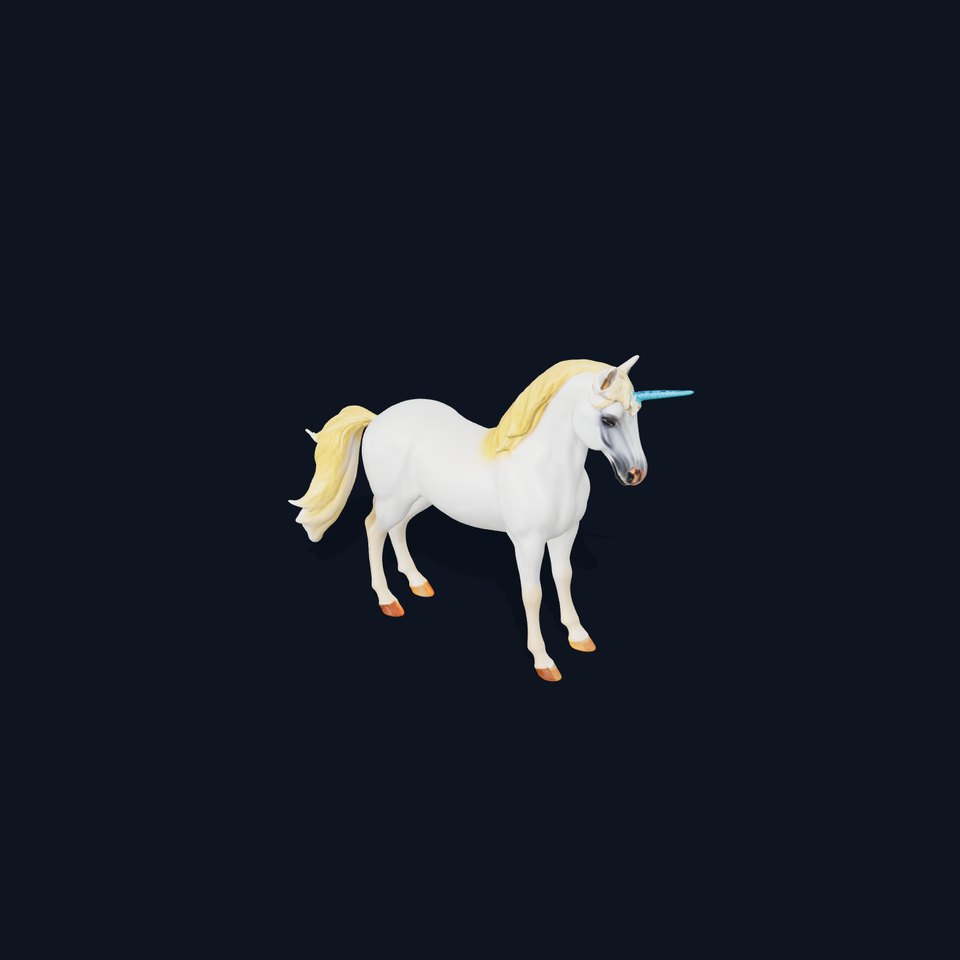 Majestic Unicorn D Model Pack