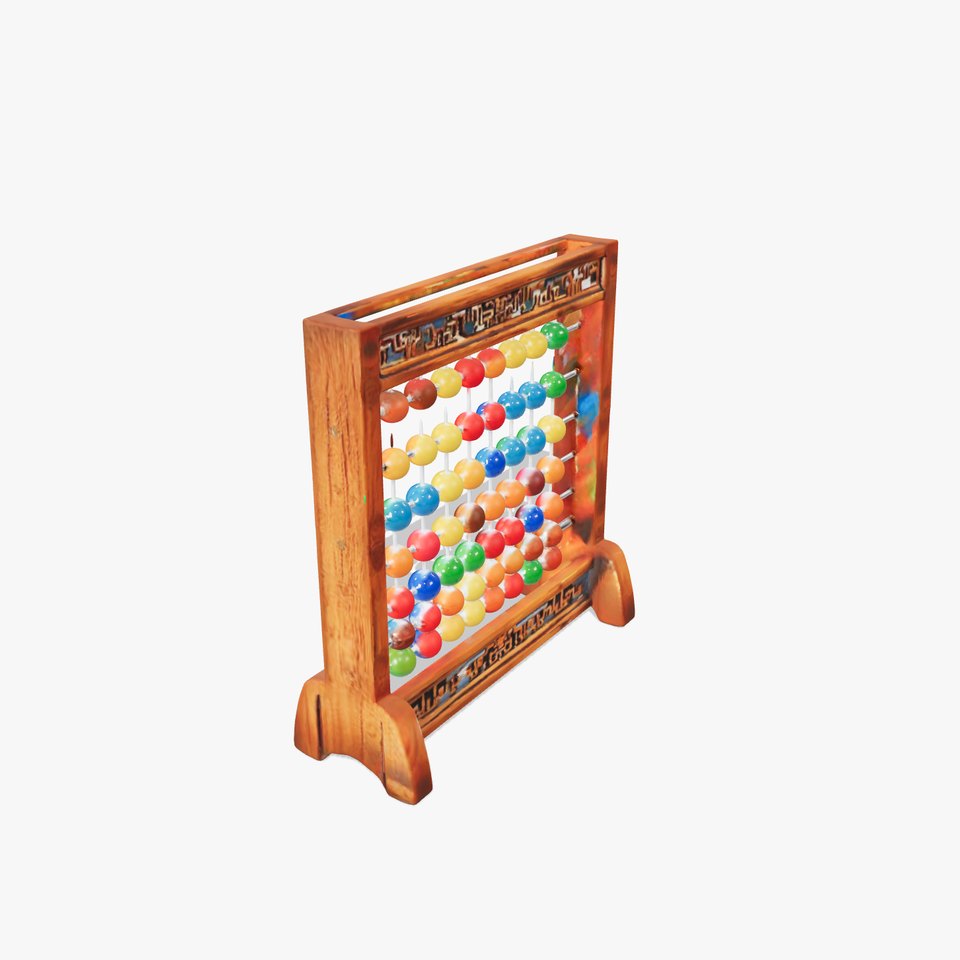 Traditional Wooden Abacus Model Pack