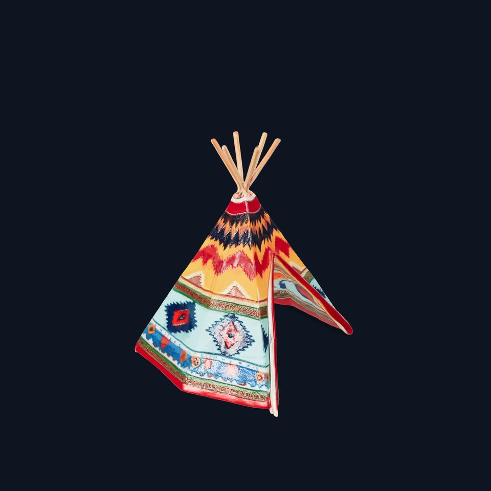 Colorful Teepee Tent D Model Pack