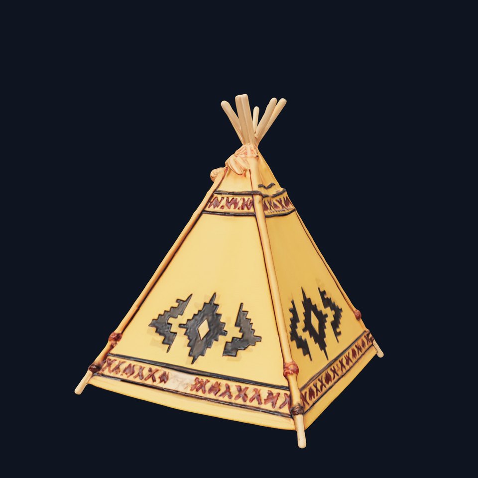 Native American Tent Model Pack