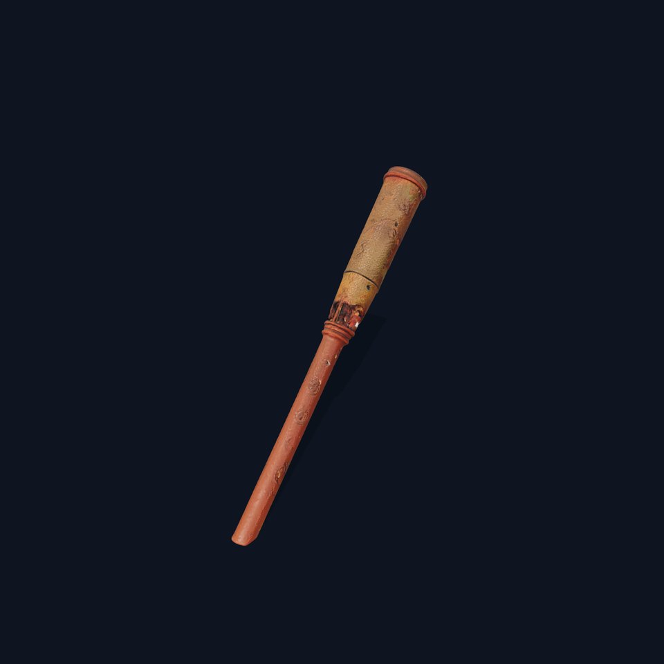 Rustic Metal Baseball Bat Model Pack
