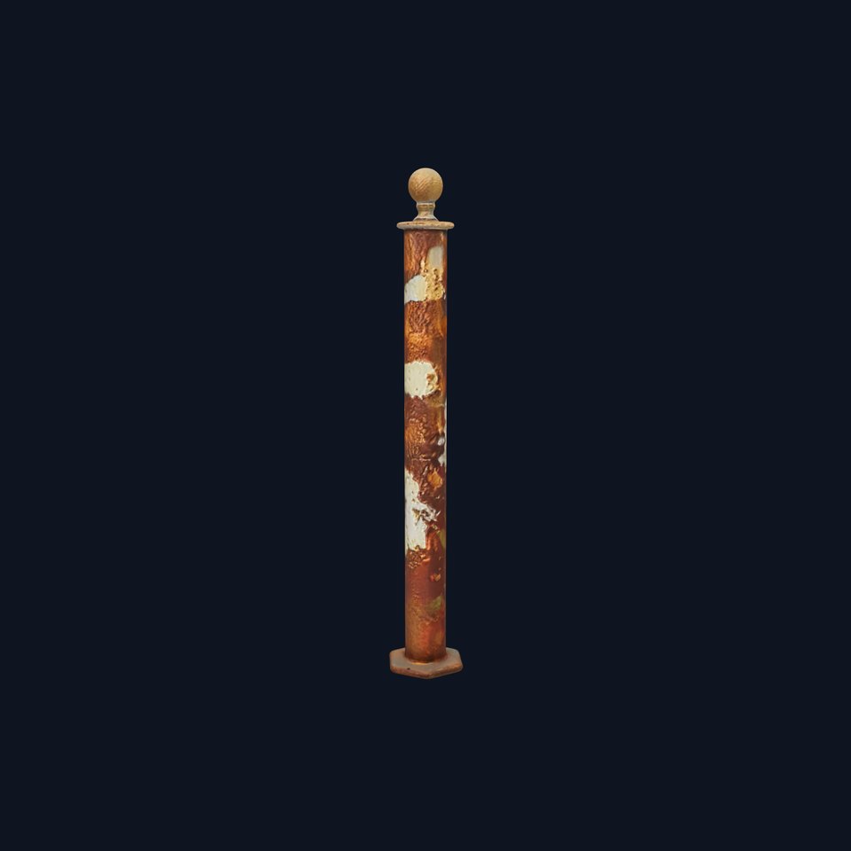 Antique Rusty Bollard Model Pack