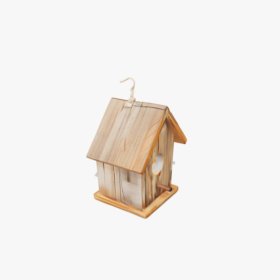 Wooden Birdhouse D Model Pack