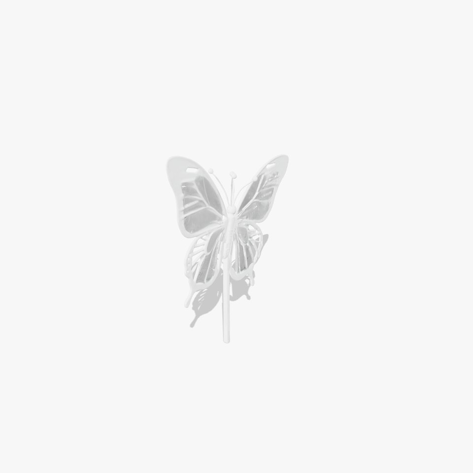 Metallic Butterfly Garden Stake Model Pack