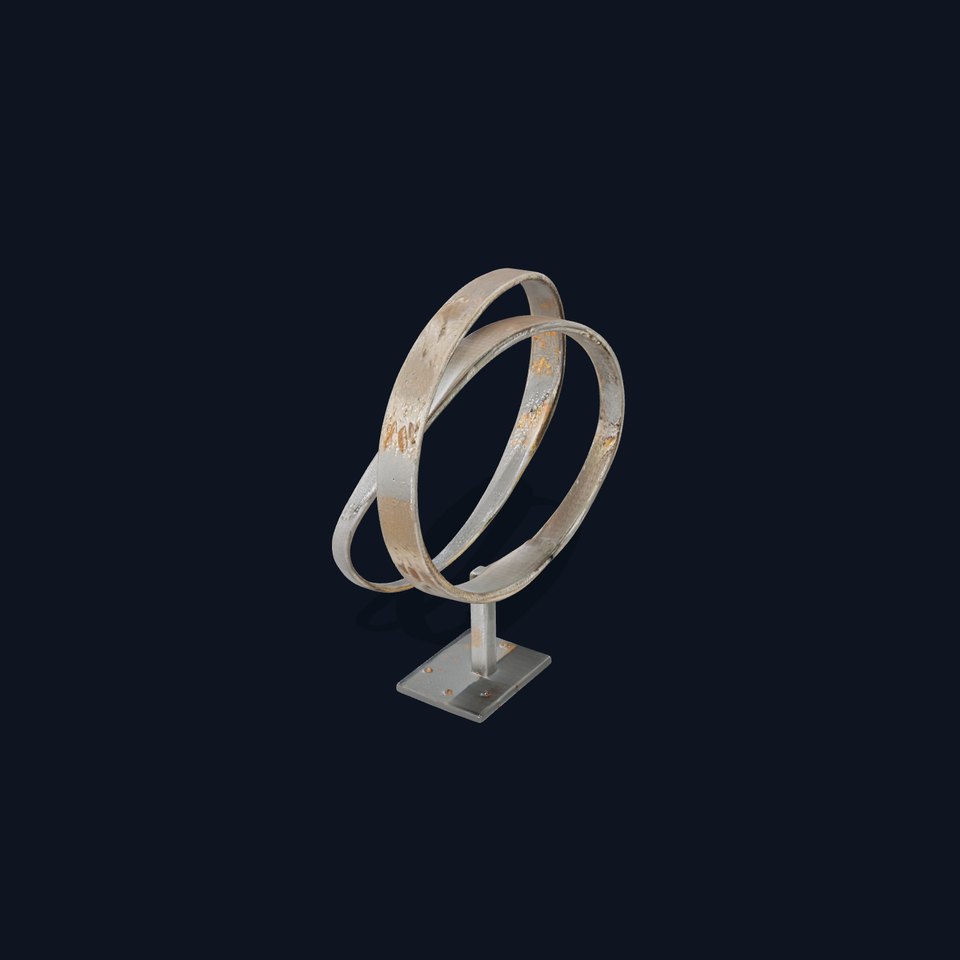 Rustic Metal Sculpture Model Pack