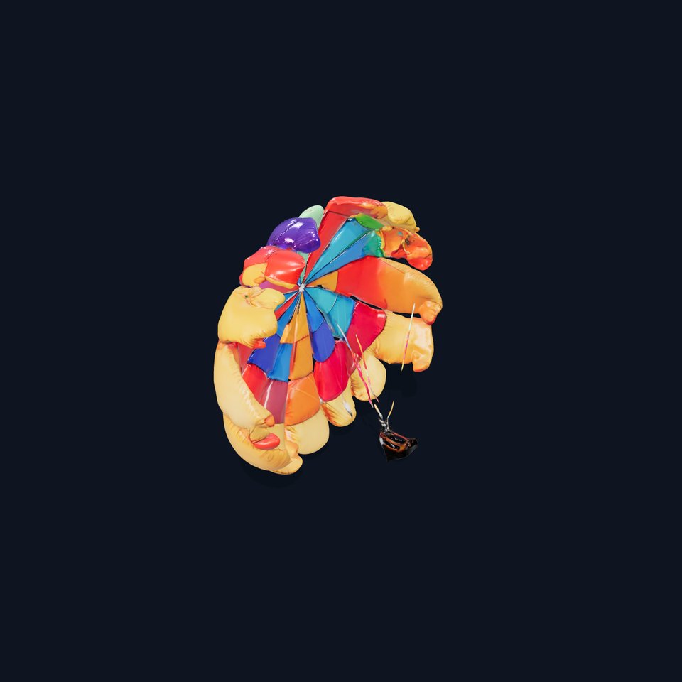 Colorful Parasailing Model Pack with Detailed Canopy