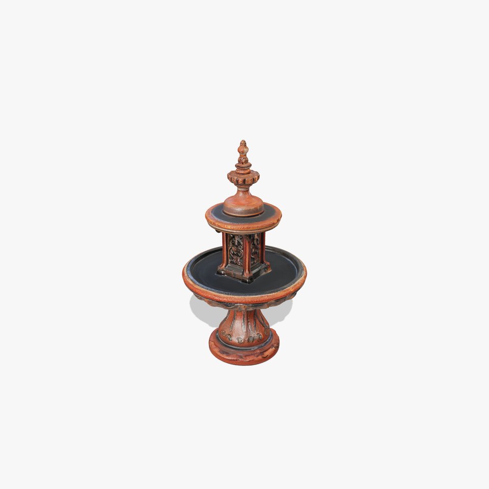 Rustic Ornamental Fountain Model Pack