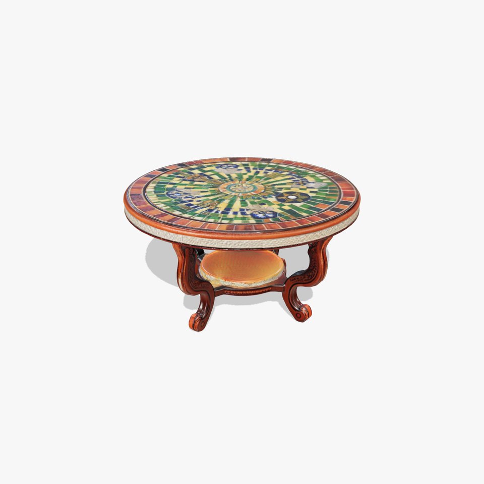 Mosaic Round Table Model Pack