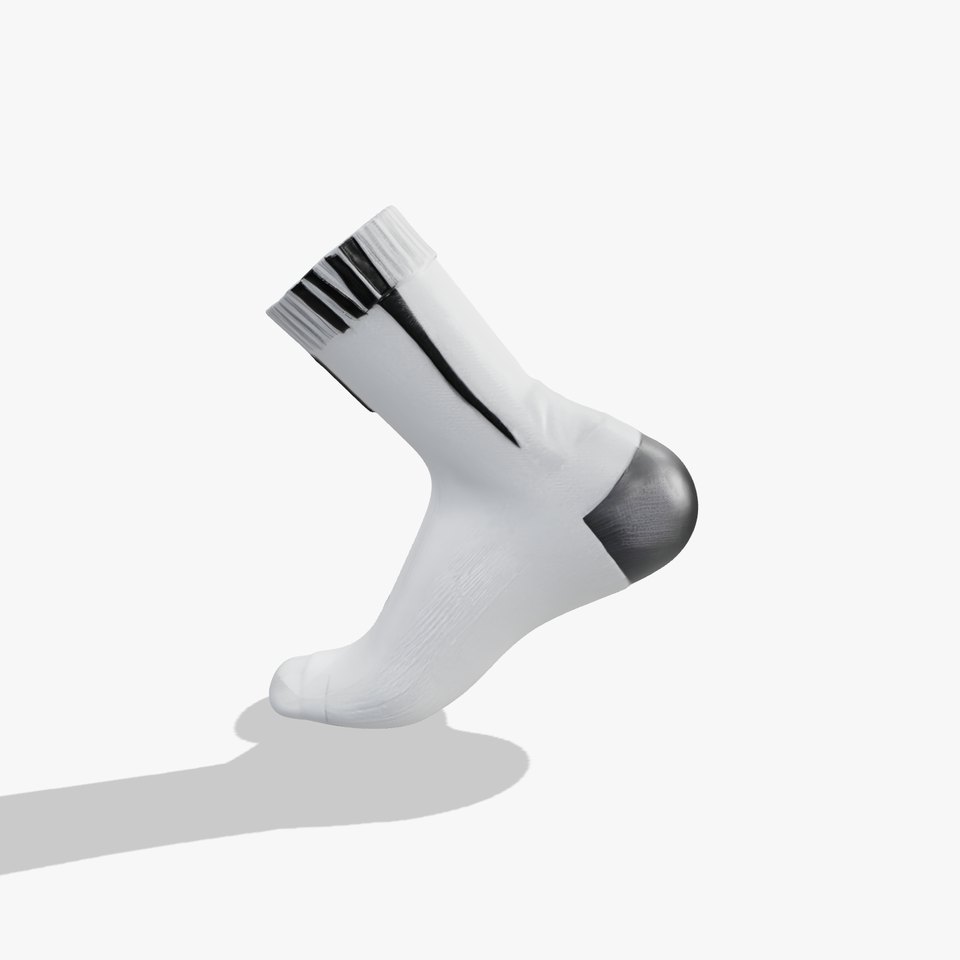 Athletic Sock D Model Pack with Stripe Pattern