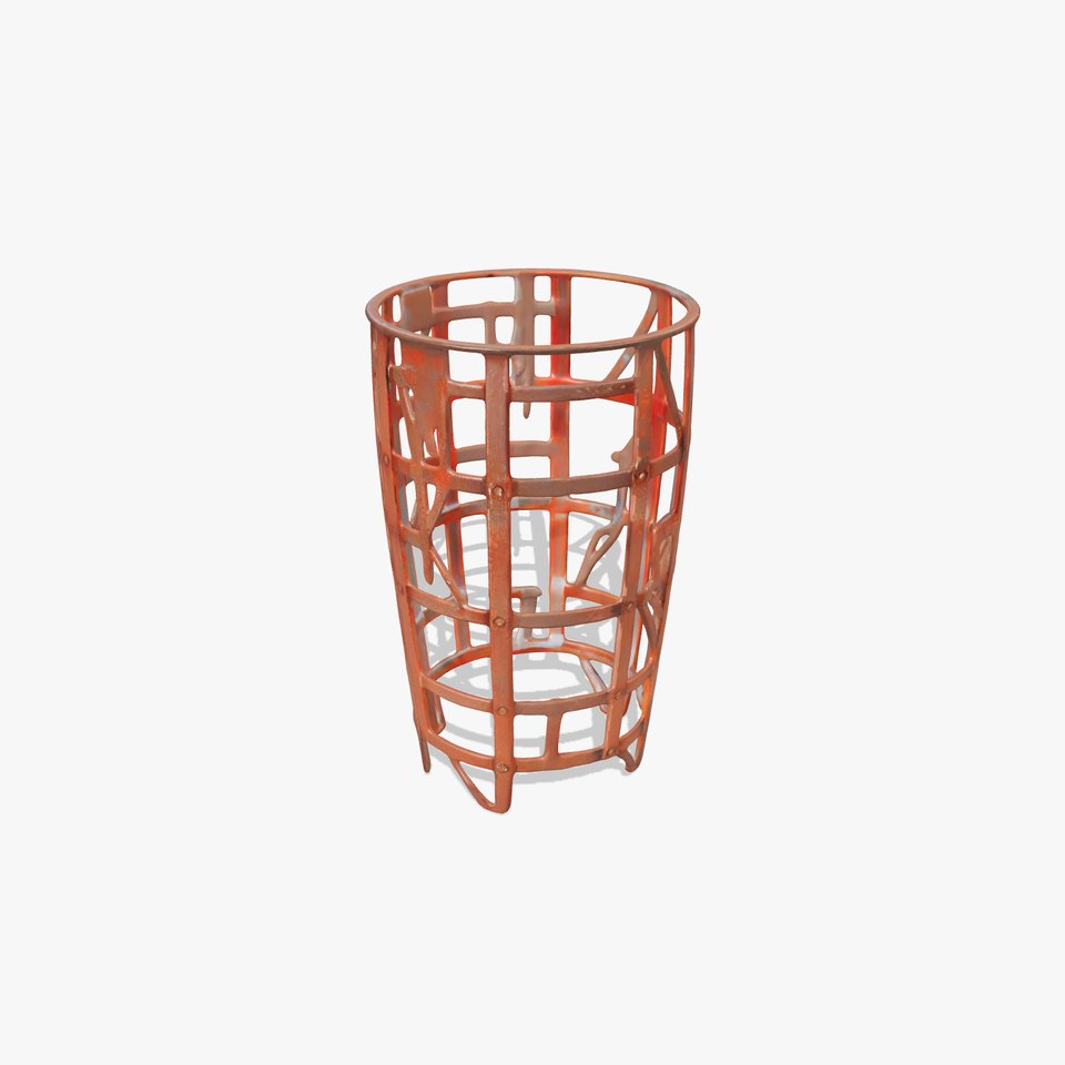 Rustic Metal Basket Model Pack for Decor and Design Projects