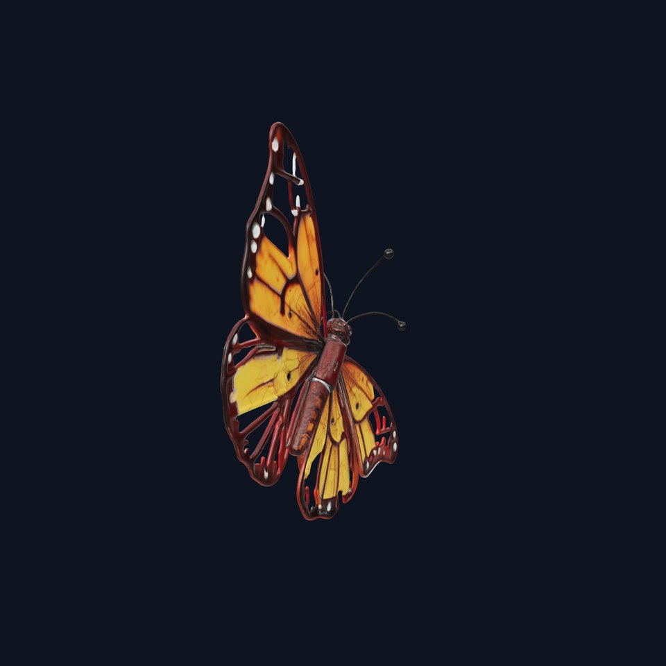 Monarch Butterfly D Model Pack