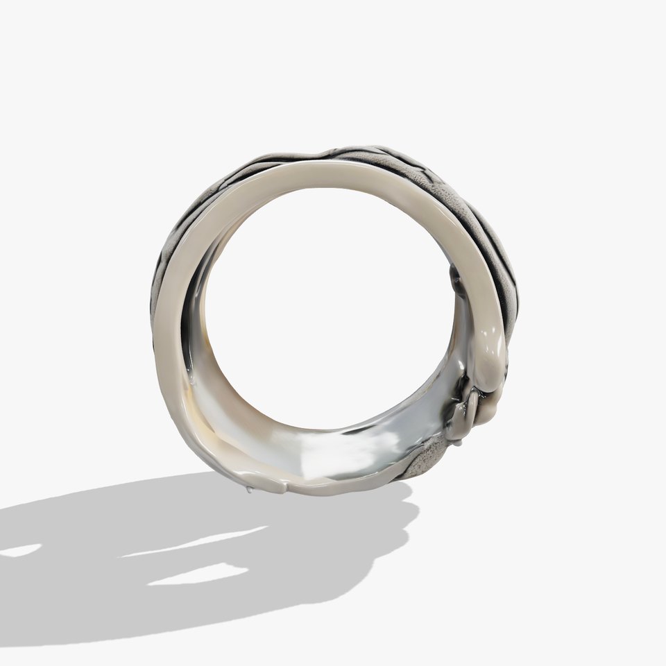 Intricate Woven Ring Model Pack with Inscription