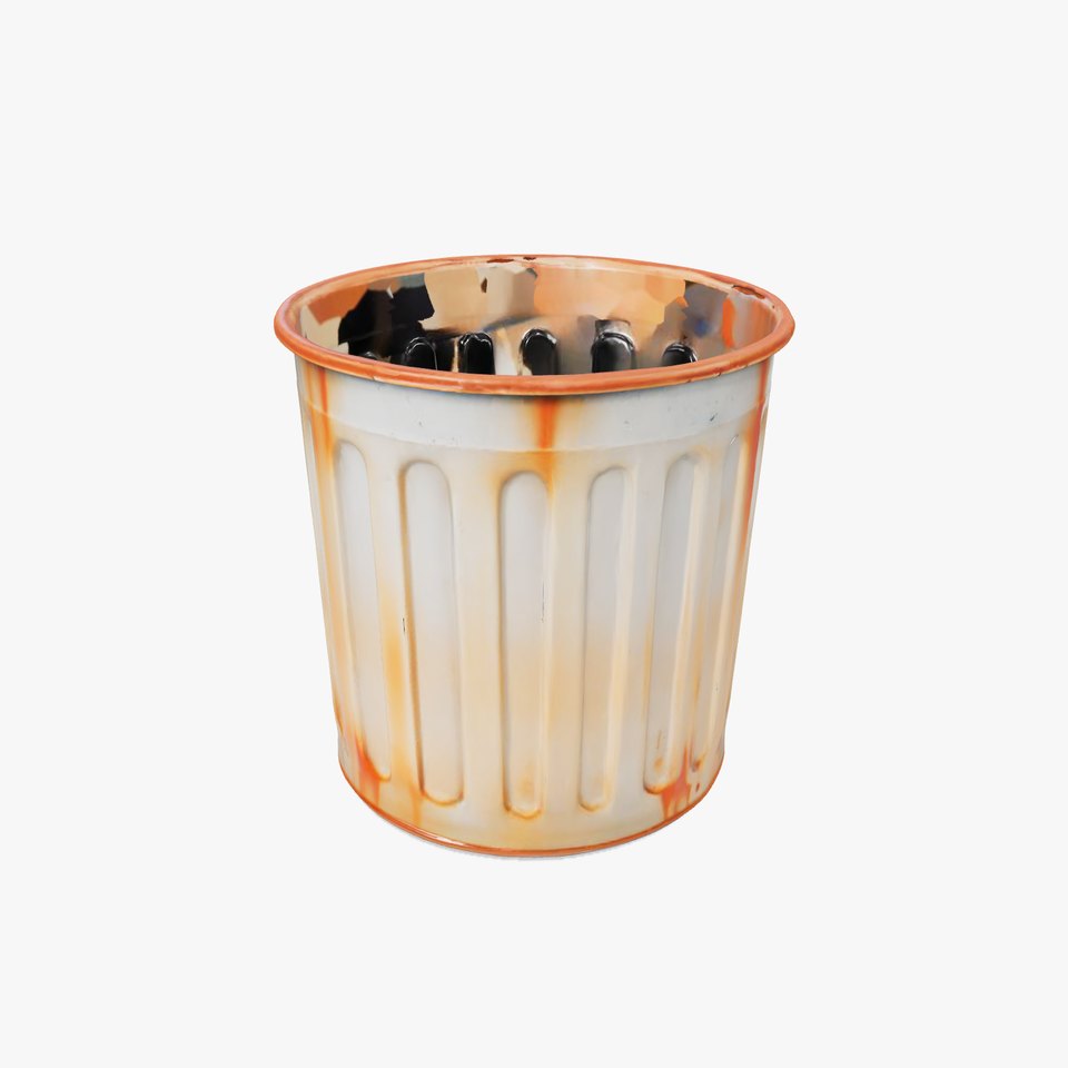 Metal Trash Can Model Pack for Game and Environment Design