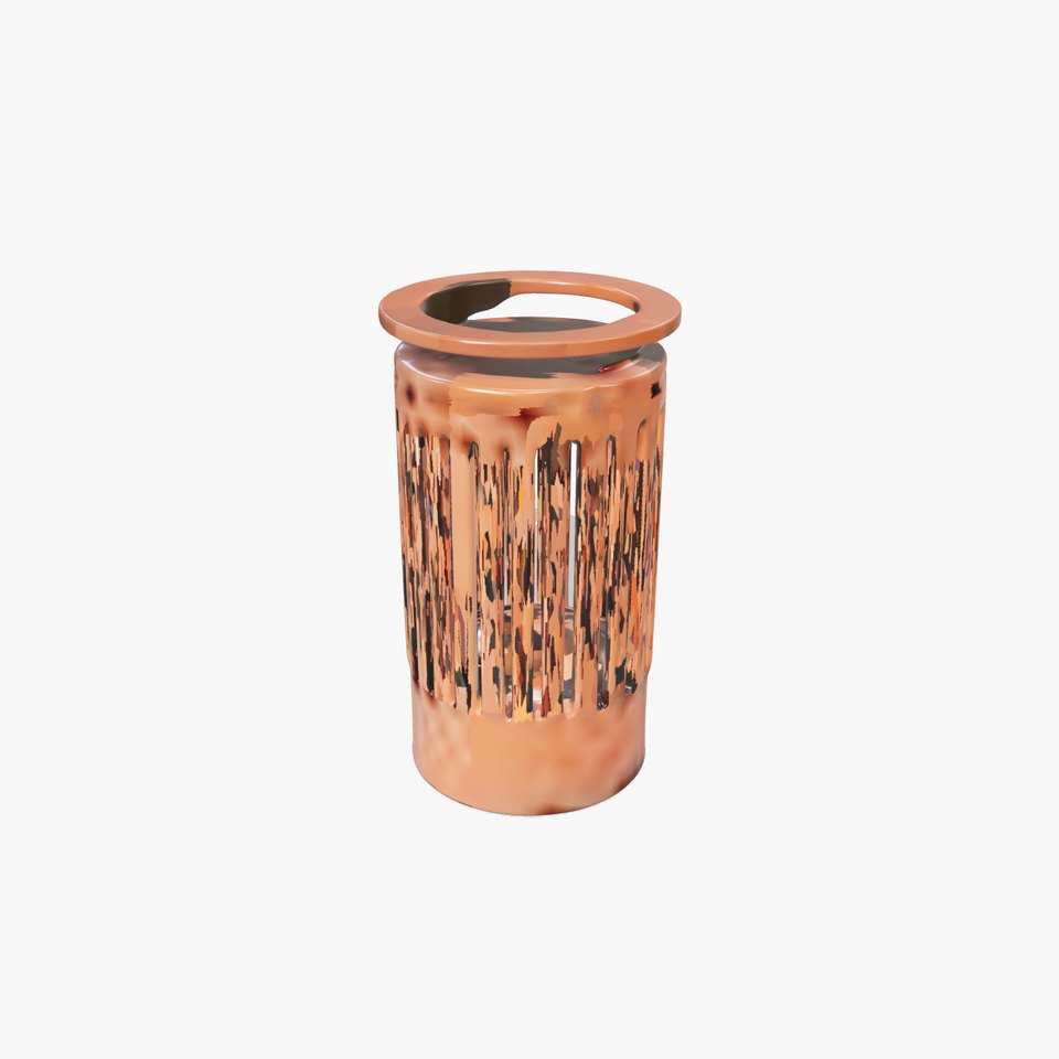Stylish Outdoor Waste Bin Model Pack
