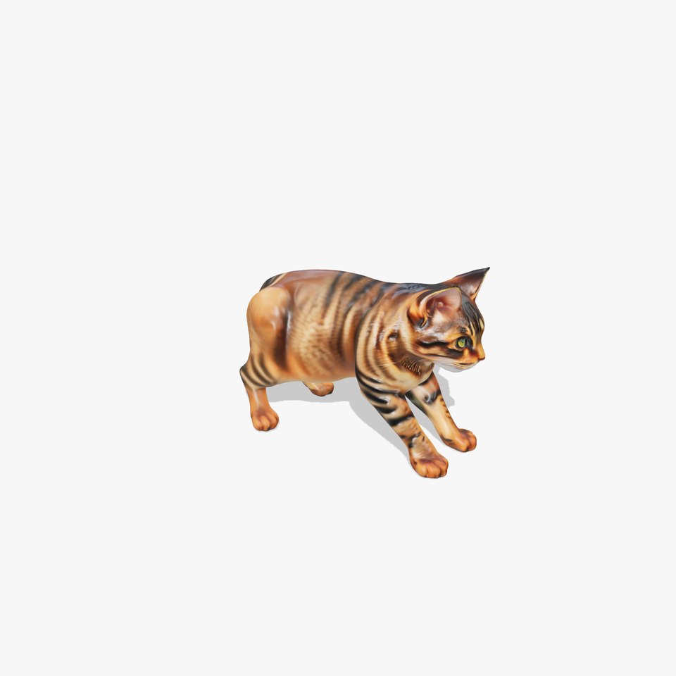 Bengal Cat D Model Pack with Realistic Textures