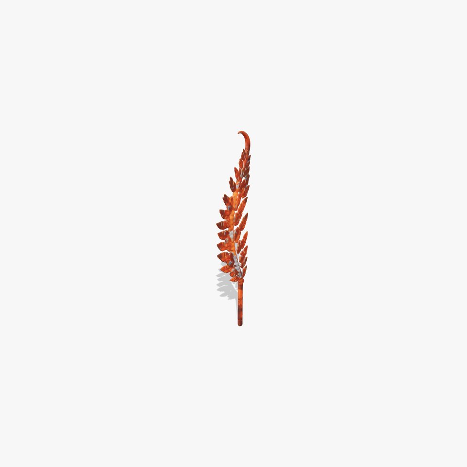 Decorative Metal Fern Leaf Model Pack