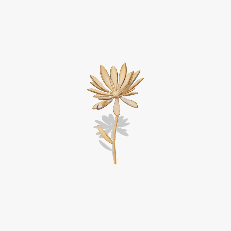 Elegant Metal Flower Model Pack for D Rendering