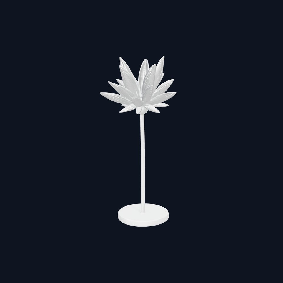 Metallic Lotus Sculpture Model Pack