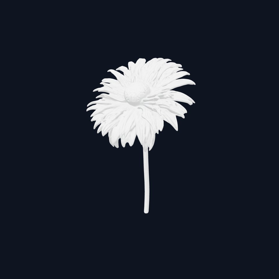 Metallic Flower Model Pack for D Rendering