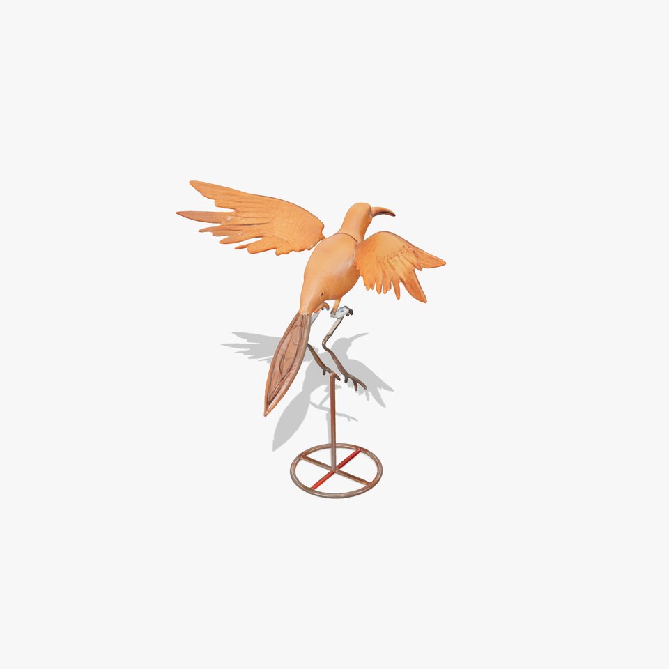 Rustic Bird Sculpture Model Pack