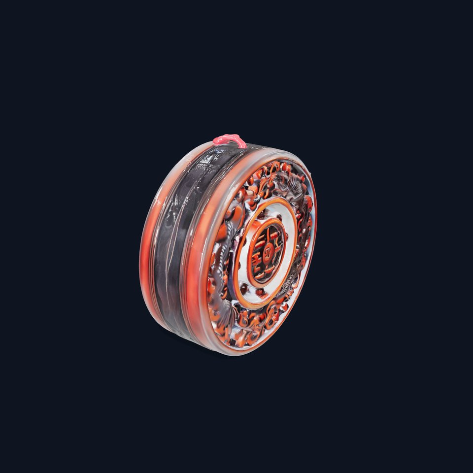 Intricate Wooden Art Wheel Model Pack