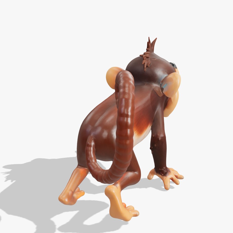 Animated Monkey Character Model Pack