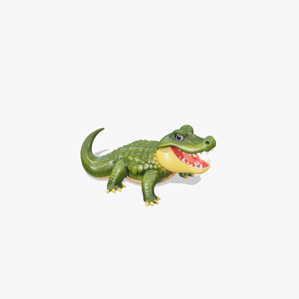 Cartoon Crocodile Model Pack for Animation and Games