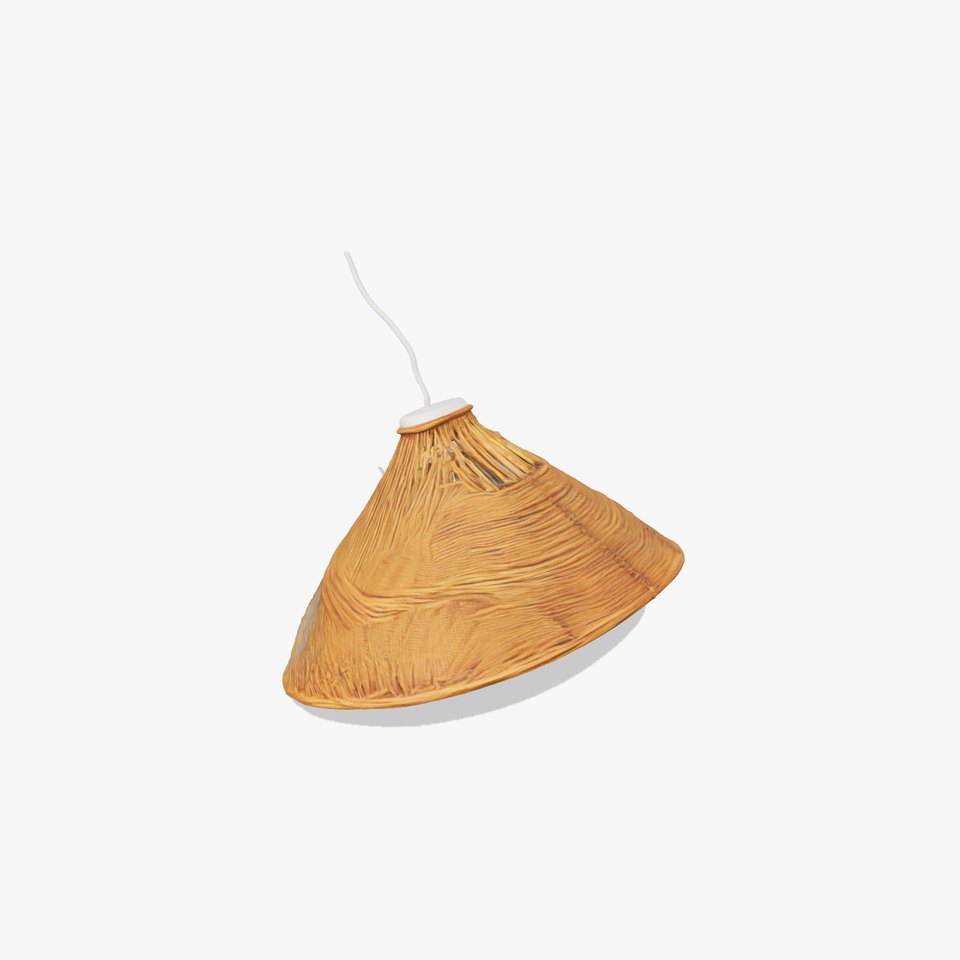 Wicker Pendant Lamp Shade D Model Pack