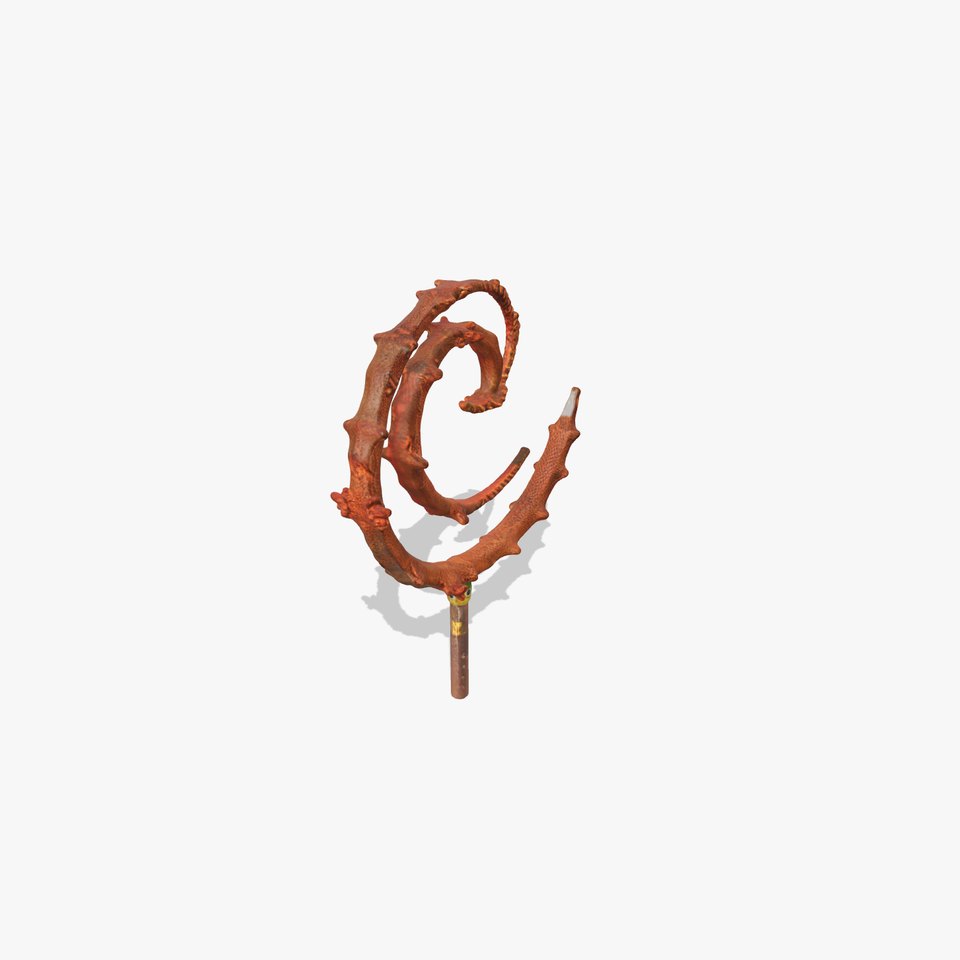 Rustic Spiral Sculpture model pack