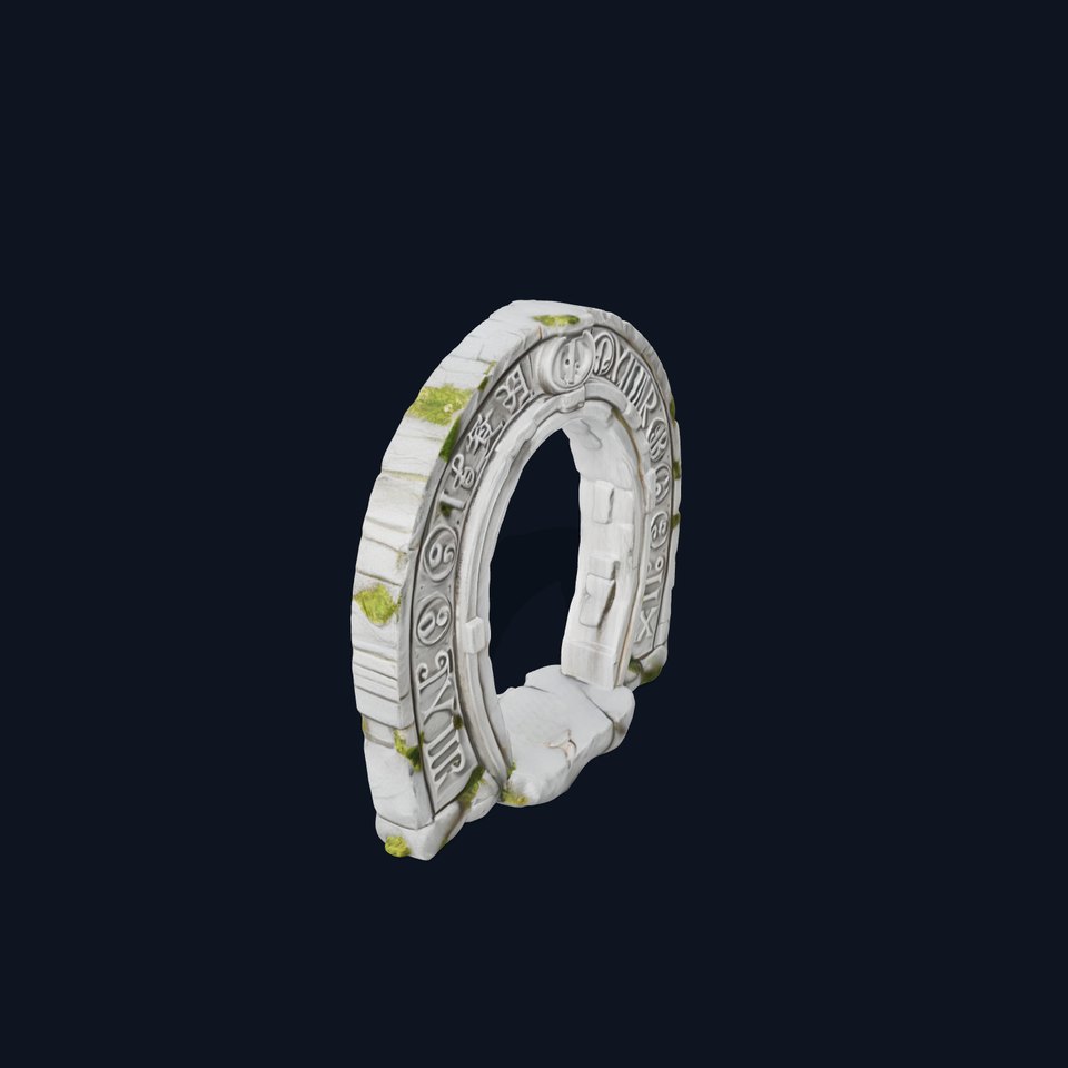 Ancient Rune Stone Archway Model Pack