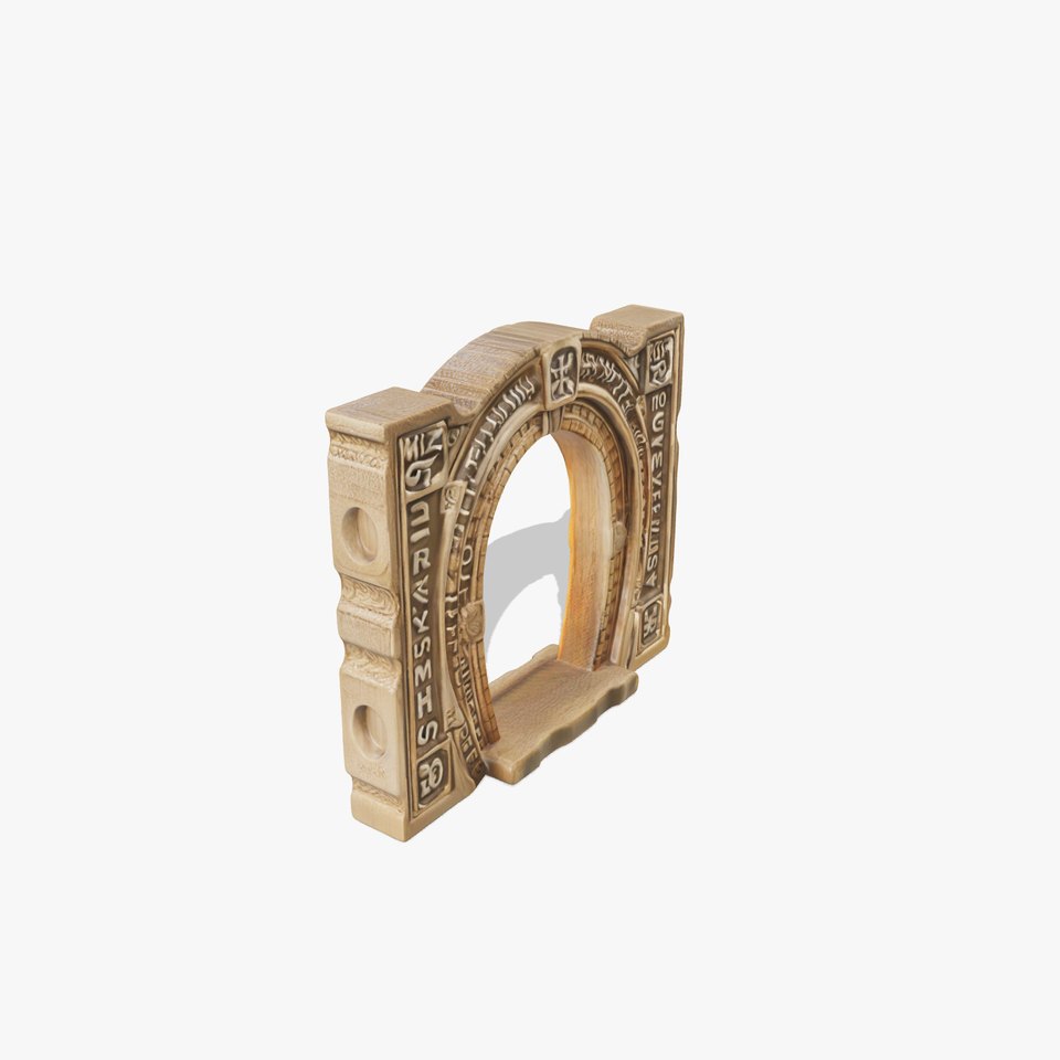 Rustic Stone Archway D Model Pack