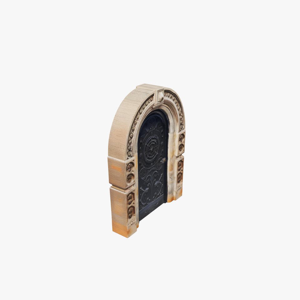 Gothic Arched Door Model Pack