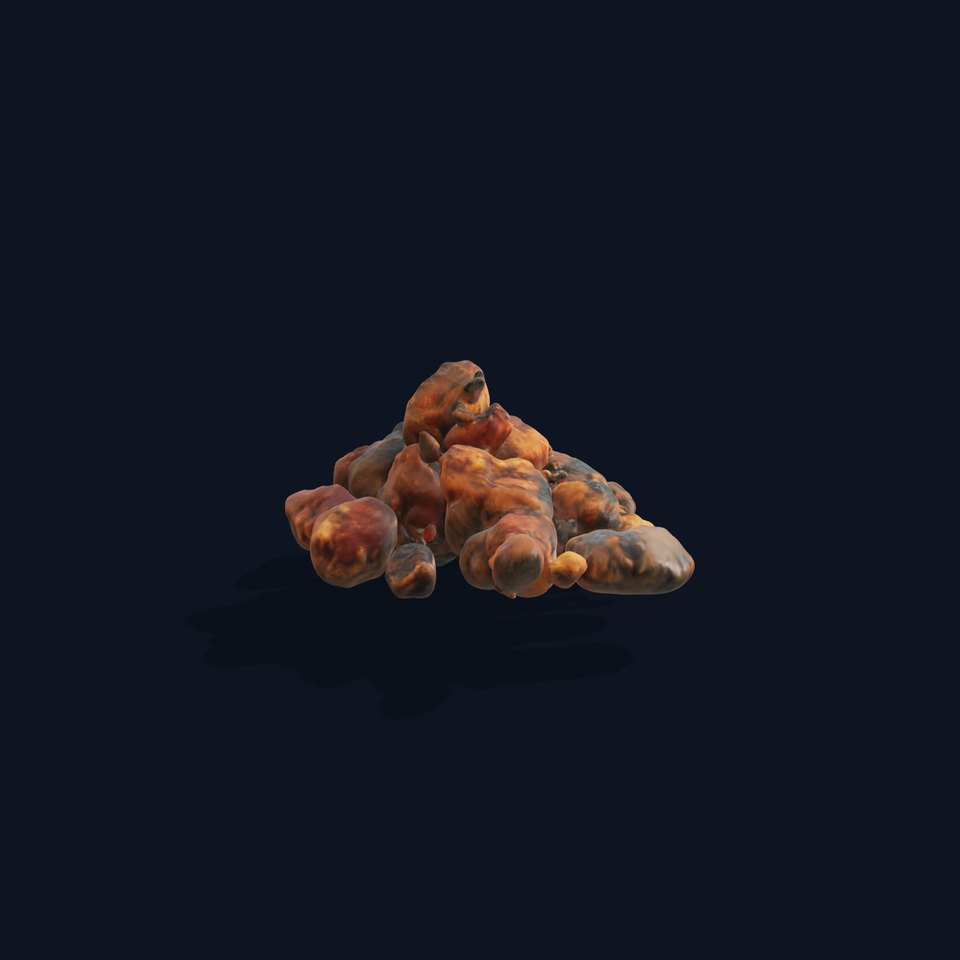 Dried Fruit Pile Model Pack for D Rendering