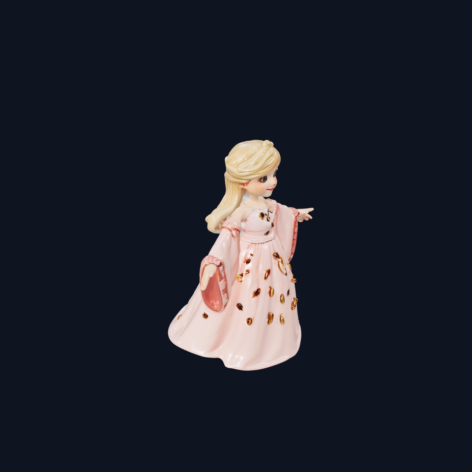 Princess Character Model Rigged and Animated