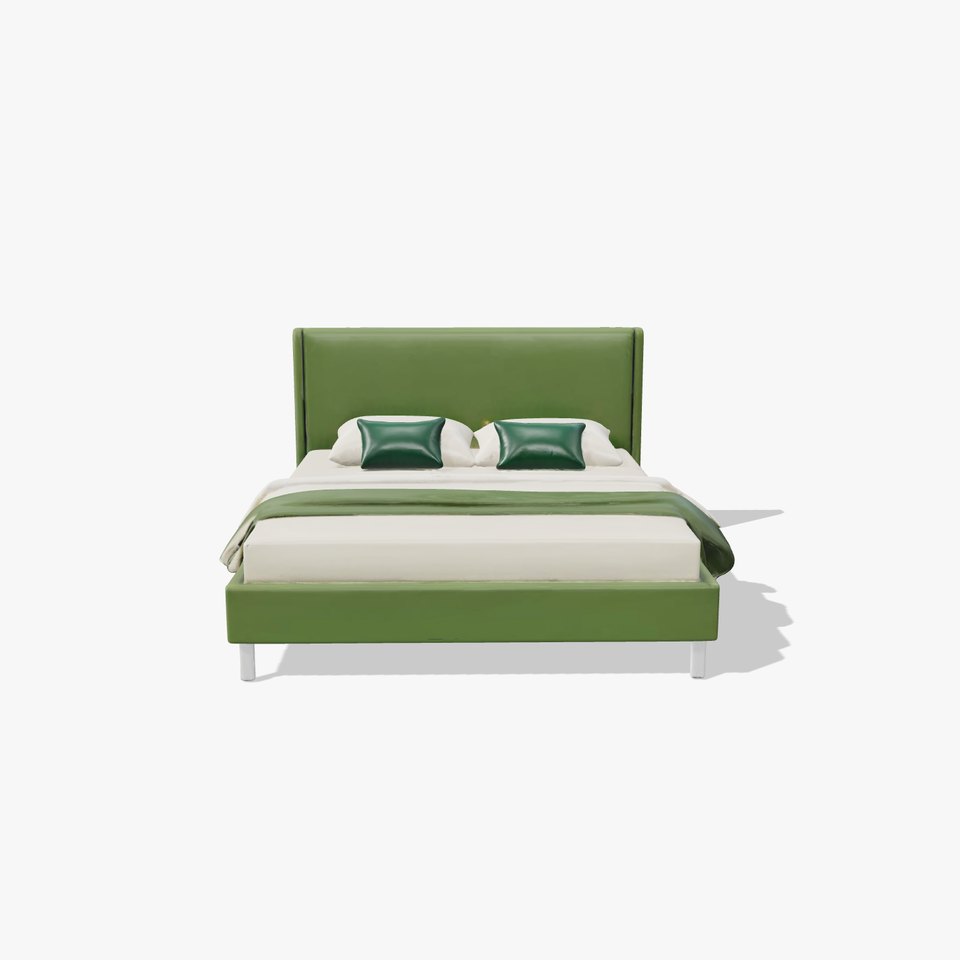 Contemporary Upholstered Bed D Model Pack