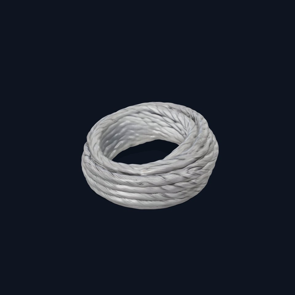 Twisted Steel Cable Model Pack for Industrial and Architectural Design