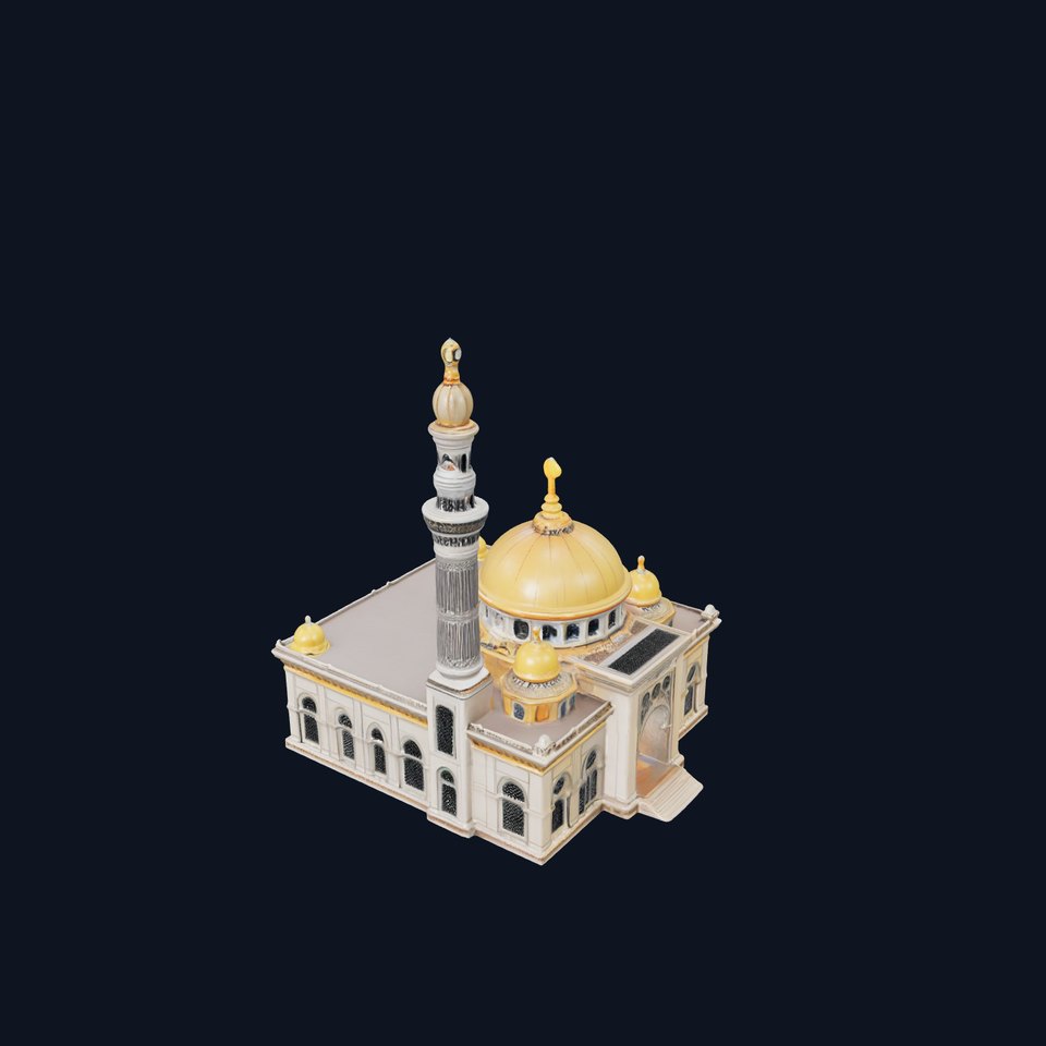 Ornate Mosque Architecture Model Pack
