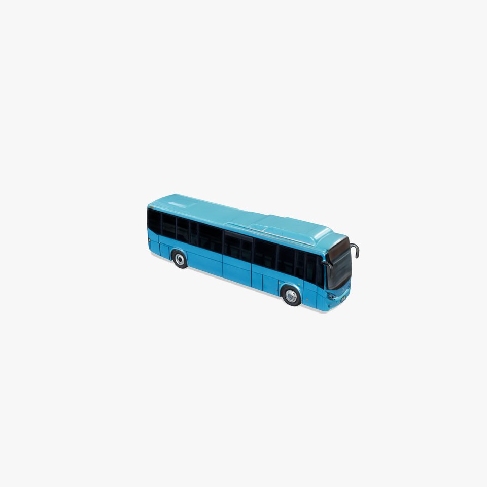 City Bus Model Pack with Various Detail Levels for Rendering and Games