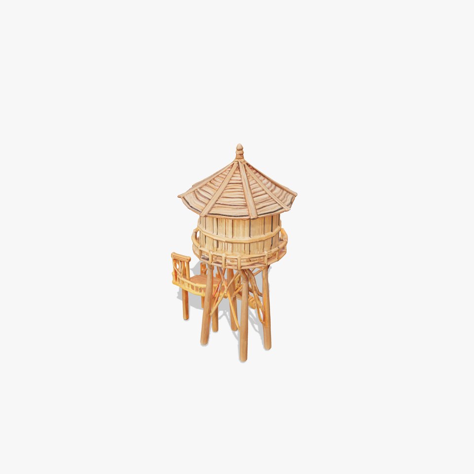 Wooden Water Tower Model Pack for Realistic Environments